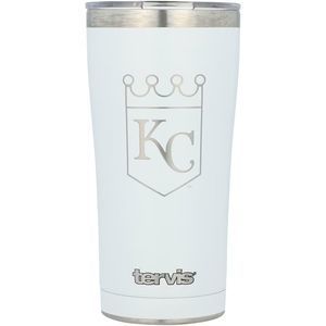 Kansas City Royals Tervis White Stainless Steel Tumbler with Slider Lid 20oz